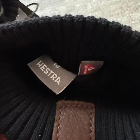 Hestra Tore Deerskin Leather Chocolate Brown Hand Gloves 10 NEW Lined Primaloft - Picture 5 of 7